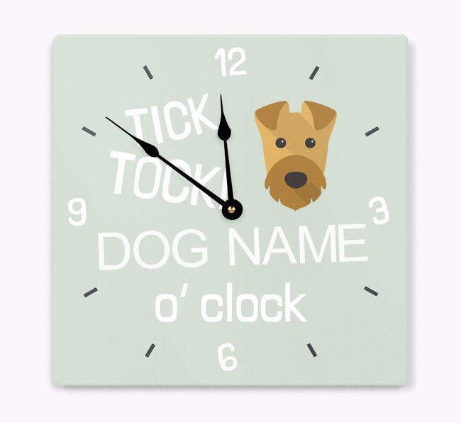 Tick Tock 'O' Clock: Personalised {breedFullName} Wall Clock